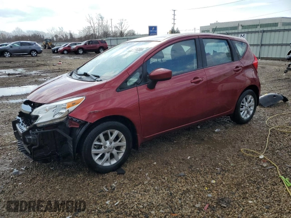 2016 Nissan Note SV with VIN 3N1CE2CP7GL376715, listed as a Copart auction lot 51152305 with 24,870 mi miles and Salvage Title. Bid and sale history available at DreamBid. Image 1.
