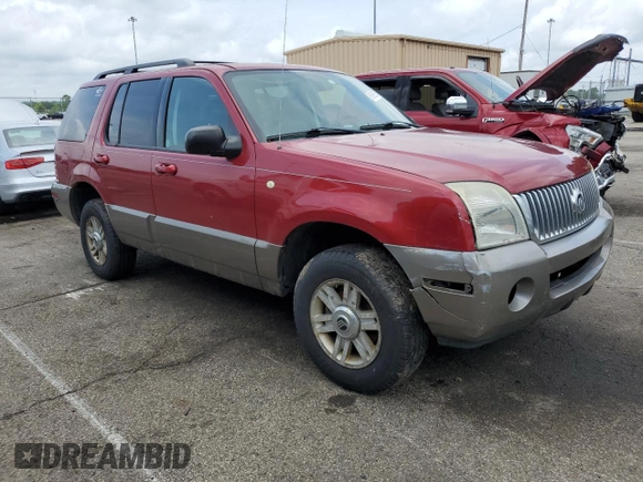 2004 Mercury Mountaineer Convenience with VIN 4M2ZU86KX4UJ06323, listed as a Copart auction lot 61662835 with 186,014 mi miles and Salvage title. Bid and sale history available at DreamBid. Image 4.