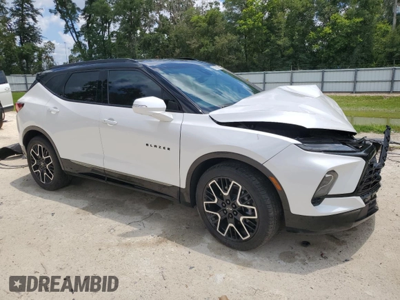 2023 Chevrolet Blazer RS with VIN 3GNKBERS1PS124857, listed as a Copart auction lot 61958325 with 37,226 mi miles and Non repairable. Bid and sale history available at DreamBid. Image 4.