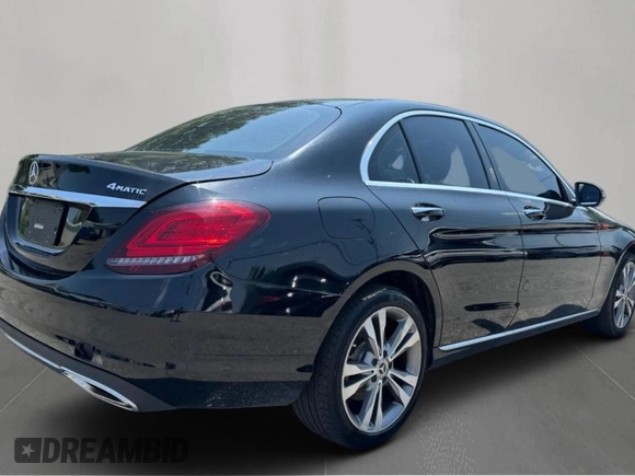2021 Mercedes-Benz C 300 with VIN W1KWF8EB7MR635595, listed as a Copart auction lot 62626935 with 59,432 mi miles and Clean title. Bid and sale history available at DreamBid. Image 4.