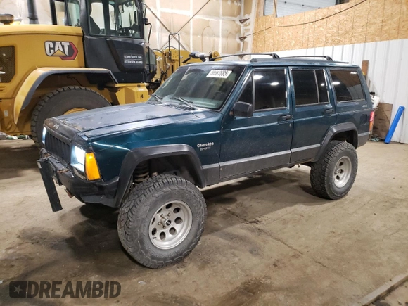 1996 Jeep Cherokee Sport with VIN 1J4FJ68S1TL226495, listed as a Copart auction lot 58587685 with 205,397 mi miles and Salvage title. Bid and sale history available at DreamBid. Image 1.