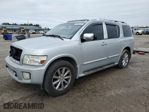 2008 Infiniti QX56 with VIN 5N3AA08C58N914875, listed as a Copart auction lot 86401454 with 278,628 mi miles and Salvage Title. Bid and sale history available at carsss.com. Image 1.