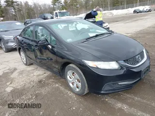 2014 Honda Civic LX with VIN 2HGFB2F53EH540188, listed as a IAAI auction lot 41741533 with 101,467 mi miles. Bid and sale history available at carsss.com. Image 1.