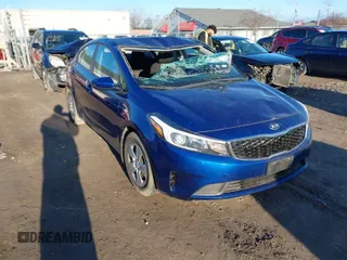 2017 Kia Forte LX with VIN 3KPFK4A76HE161141, listed as a IAAI auction lot 41856798 with 50,584 mi miles. Bid and sale history available at carsss.com. Image 1.