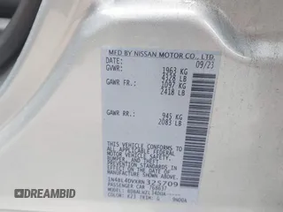 2024 Nissan Altima SV with VIN 1N4BL4DVXRN325709, listed as a IAAI auction lot 42483584 with 45,722 mi miles and . Bid and sale history available at DreamBid. Image 9.