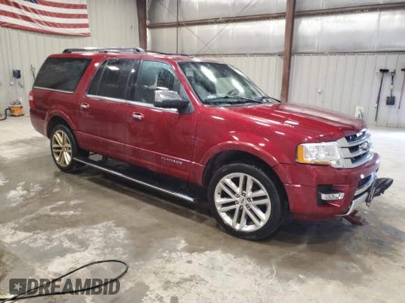 2015 Ford Expedition Max Platinum with VIN 1FMJK1MT9FEF17653, listed as a Copart auction lot 59364175 with 171,517 mi miles and Clean title. Bid and sale history available at DreamBid. Image 4.