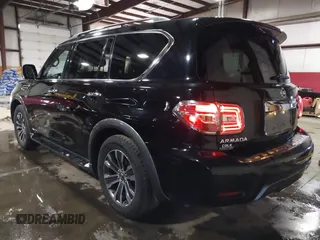 2020 Nissan Armada SL with VIN JN8AY2NC1L9615589, listed as a IAAI auction lot 41707641 with 95,887 mi miles. Bid and sale history available at carsss.com. Image 3.