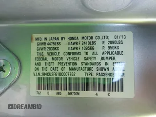 2013 Acura TSX Technology с VIN JH4CU2F61DC007762, выставлен на аукционе IAAI как лот 41518224 с пробегом 136 295 миль миль и . История ставок и продаж доступна на DreamBid. Изображение 9.