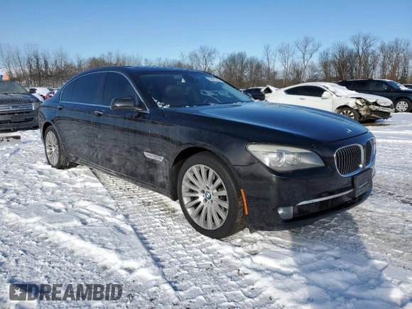 2011 BMW 7 Series 750Li xDrive with VIN WBAKC8C51BC432732, listed as a Copart auction lot 89097345 with 135,820 mi miles and Salvage Title. Bid and sale history available at carsss.com. Image 4.