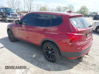 2013 BMW X3 xDrive28i with VIN 5UXWX9C50D0A23500, listed as a IAAI auction lot 42089054 with 260,705 mi miles. Bid and sale history available at carsss.com. Image 3.