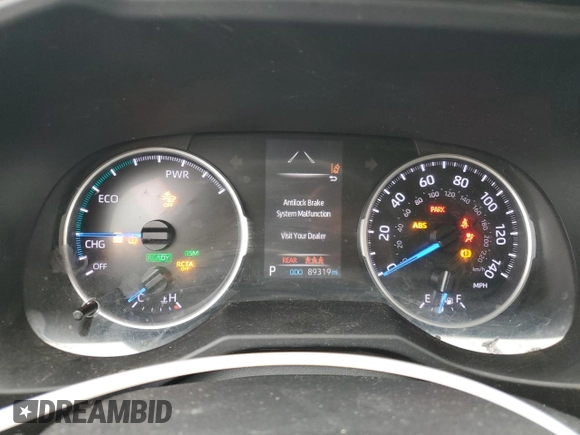 2021 Toyota RAV4 Hybrid XLE with VIN 2T3RWRFV8MW116853, listed as a Copart auction lot 65974935 with 89,319 mi miles and Salvage title. Bid and sale history available at DreamBid. Image 9.