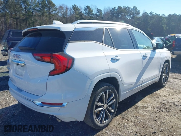 2020 GMC Terrain Denali with VIN 3GKALSEX4LL192743, listed as a IAAI auction lot 41223599 with 24,573 mi miles and . Bid and sale history available at DreamBid. Image 4.