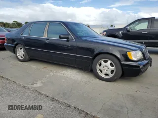 1998 Mercedes-Benz S-Class with VIN WDBGA51G6WA384615, listed as a Copart auction lot 77258814 with 0 mi miles and Salvage Title. Bid and sale history available at carsss.com. Image 4.