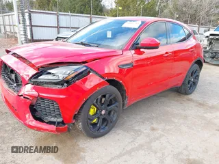 2018 Jaguar E-Pace First Edition z VIN SADFL2FX3J1Z06001, wystawiony jako IAAI lot #41805333 z przebiegiem 85 148 mil mil oraz . Historia ofert i sprzedaży dostępna na DreamBid. Obrazek 2.