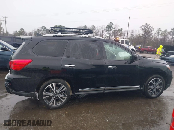 2020 Nissan Pathfinder Platinum with VIN 5N1DR2DM2LC597568, listed as a IAAI auction lot 41868520 with 50,794 mi miles. Bid and sale history available at carsss.com. Image 13.