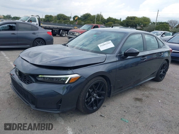 2025 Honda Civic Sport with VIN 2HGFE2F56SH546313, listed as a IAAI auction lot 41889296 with 4,768 mi miles and . Bid and sale history available at DreamBid. Image 2.