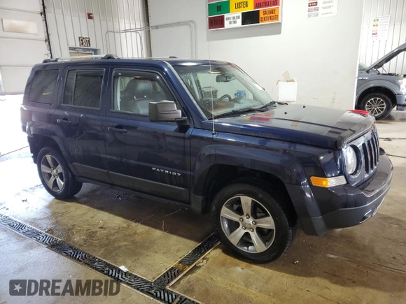2016 Jeep Patriot Latitude with VIN 1C4NJRFB6GD580423, listed as a Copart auction lot 59733615 with 108,428 mi miles and Salvage title. Bid and sale history available at DreamBid. Image 4.