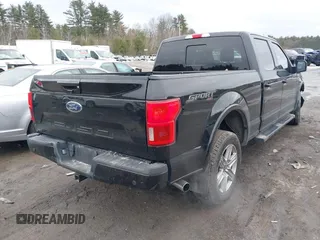 2018 Ford F-150 XL with VIN 1FTFW1E55JFE25165, listed as a IAAI auction lot 41708303 with 186,664 mi miles and . Bid and sale history available at DreamBid. Image 4.