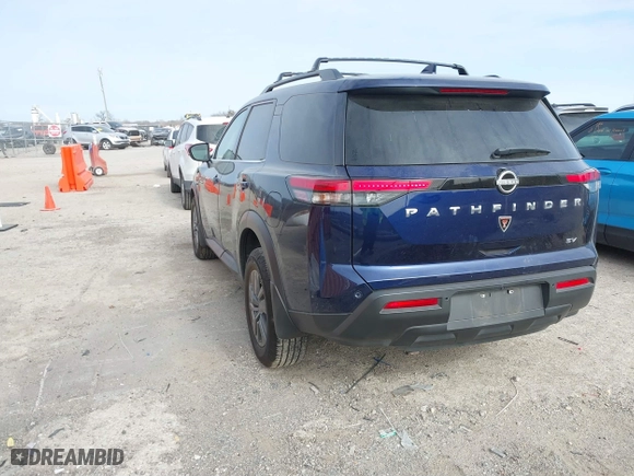 2024 Nissan Pathfinder SV with VIN 5N1DR3BA3RC201851, listed as a IAAI auction lot 41364260 with 17,282 mi miles. Bid and sale history available at carsss.com. Image 3.