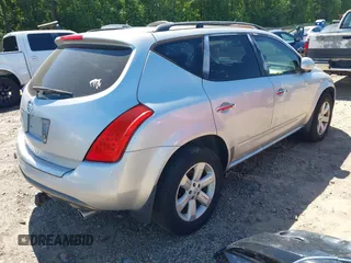 2006 Nissan Murano SL z VIN JN8AZ08W76W513906, wystawiony jako IAAI lot #42304436 z przebiegiem Nie podano mil oraz . Historia ofert i sprzedaży dostępna na DreamBid. Obrazek 4.