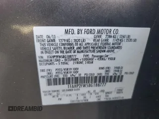 2011 Ford Taurus Limited with VIN 1FAHP2FW5BG188777, listed as a Copart auction lot 46672855 with 157,684 mi miles and Clean Title. Bid and sale history available at DreamBid. Image 12.