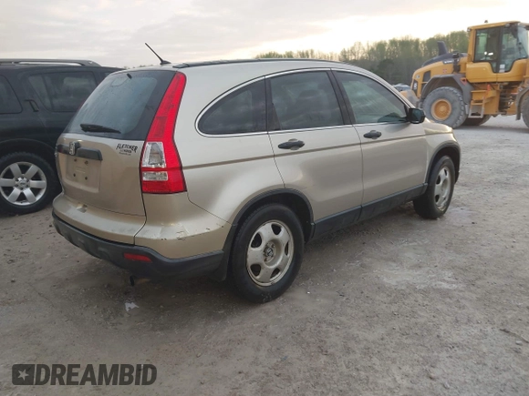 2007 Honda CR-V LX with VIN JHLRE38337C019341, listed as a IAAI auction lot 41853063 with 298,580 mi miles. Bid and sale history available at carsss.com. Image 4.