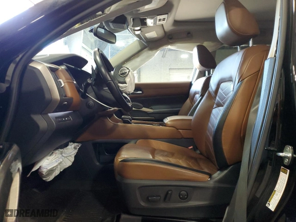 2022 Nissan Pathfinder Platinum with VIN 5N1DR3DK3NC212641, listed as a Copart auction lot 48315205 with 61,252 mi miles and Salvage Title. Bid and sale history available at carsss.com. Image 7.