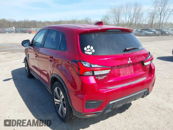 2021 Mitsubishi Outlander ES with VIN JA4ARUAU5MU024080, listed as a IAAI auction lot 42102019 with 83,915 mi miles and . Bid and sale history available at DreamBid. Image 3.