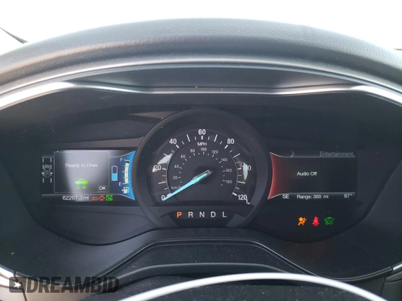 2019 Ford Fusion Hybrid SE with VIN 3FA6P0LU9KR106136, listed as a Copart auction lot 46086803 with 62,267 mi miles. Bid and sale history available at carsss.com. Image 9.
