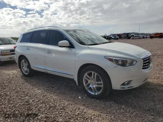 2014 Infiniti QX60 with VIN 5N1AL0MM3EC535477, listed as a Copart auction lot 42850685 with 72,952 mi miles and Salvage Title. Bid and sale history available at carsss.com. Image 4.