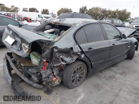 2006 BMW 3 Series 325i with VIN WBAVB13596PT09847, listed as a IAAI auction lot 42444103 with 215,179 mi miles and . Bid and sale history available at DreamBid. Image 4.