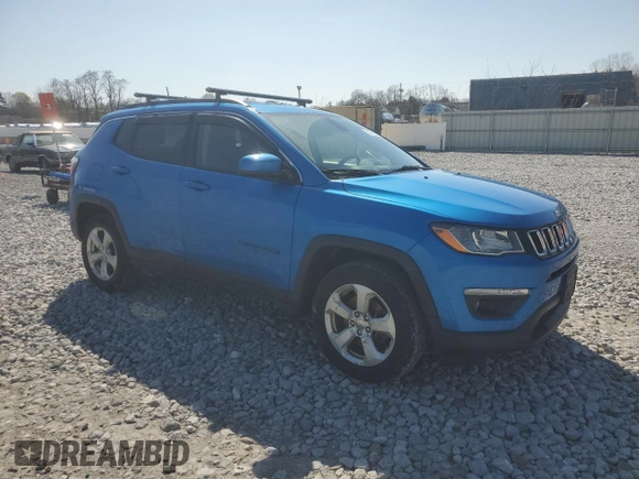 2017 Jeep Compass Latitude with VIN 3C4NJDBB6HT688786, listed as a Copart auction lot 52311265 with 89,282 mi miles and Salvage Title. Bid and sale history available at carsss.com. Image 4.