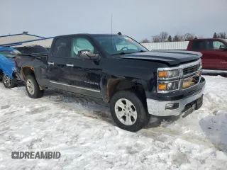 2014 Chevrolet Silverado 1500 LTZ with VIN 1GCVKSECXEZ237970, listed as a Copart auction lot 47239065 with 147,896 mi miles and Salvage Title. Bid and sale history available at DreamBid. Image 4.