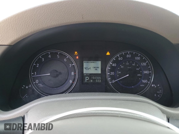 2011 Infiniti G37 x z VIN JN1CV6AR9BM352751, wystawiony jako Copart lot #56555135 z przebiegiem 154 366 mil mil oraz Szkoda całkowita • Salvage title. Historia ofert i sprzedaży dostępna na DreamBid. Obrazek 9.