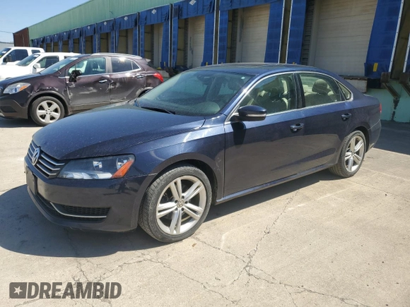 2014 Volkswagen Passat SE with VIN 1VWBT7A32EC048264, listed as a Copart auction lot 53511665 with 170,842 mi miles and Clean title. Bid and sale history available at DreamBid. Image 1.