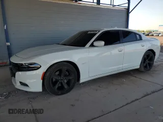 2018 Dodge Charger R/T with VIN 2C3CDXCT6JH128681, listed as a Copart auction lot 55815425 with 105,149 mi miles and Salvage title. Bid and sale history available at DreamBid. Image 1.