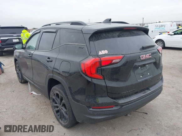 2021 GMC Terrain SLT with VIN 3GKALVEV8ML356416, listed as a IAAI auction lot 41412180 with 45,053 mi miles and . Bid and sale history available at carsss.com. Image 3.