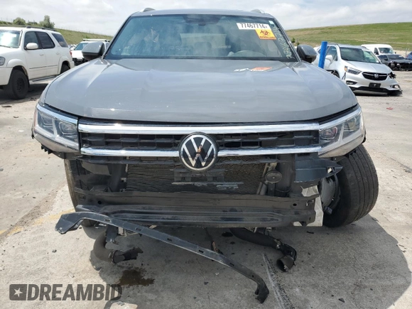 2021 Volkswagen Atlas SE with VIN 1V2KC2CA1MC239818, listed as a Copart auction lot 77467714 with Not provided miles and Salvage title. Bid and sale history available at DreamBid. Image 5.