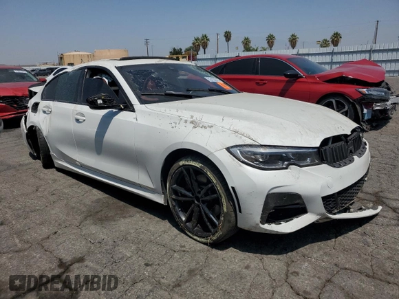 2022 BMW 3 Series 330i with VIN 3MW5R1J02N8C53220, listed as a Copart auction lot 62423015 with Not provided miles and Salvage title. Bid and sale history available at DreamBid. Image 4.