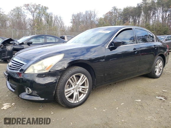 2012 Infiniti G25 Sedan x with VIN JN1DV6AR0CM862198, listed as a Copart auction lot 81505944 with 146,958 mi miles and Salvage Title. Bid and sale history available at carsss.com. Image 1.