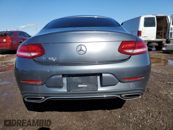 2017 Mercedes-Benz C 300 with VIN WDDWJ4JBXHF400662, listed as a Copart auction lot 48013025 with 118,623 mi miles and Clean Title. Bid and sale history available at carsss.com. Image 6.