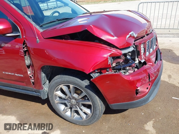 2017 Jeep Compass High Altitude with VIN 1C4NJCEA0HD117958, listed as a IAAI auction lot 41814287 with 74,762 mi miles and . Bid and sale history available at DreamBid. Image 6.