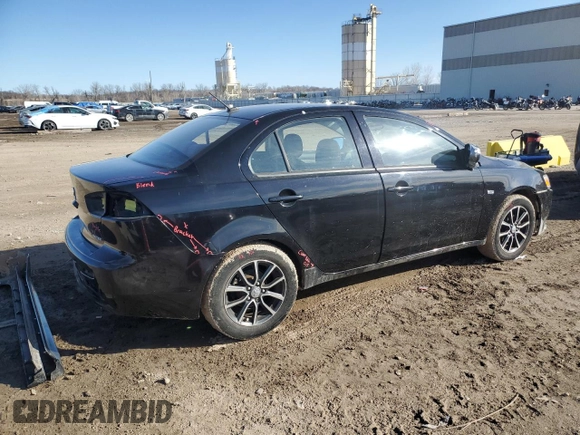 2015 Mitsubishi Lancer SE with VIN JA32V2FW7FU004855, listed as a Copart auction lot 46156835 with 101,011 mi miles and Salvage Title. Bid and sale history available at carsss.com. Image 3.
