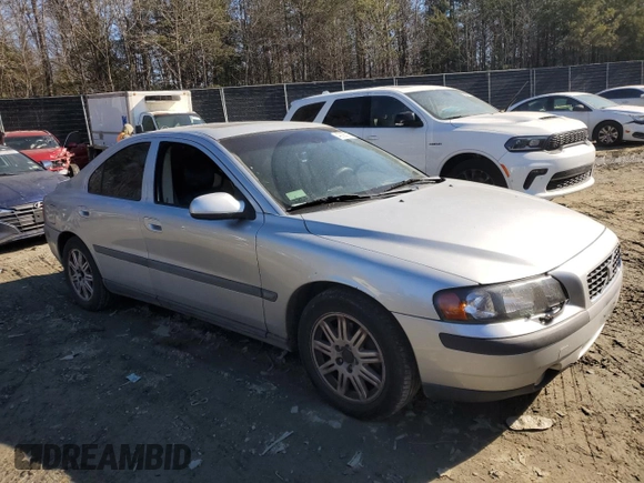 2003 Volvo S60 2.4L with VIN YV1RS61T132255062, listed as a Copart auction lot 42926315 with 0 mi miles and Salvage Title. Bid and sale history available at carsss.com. Image 4.