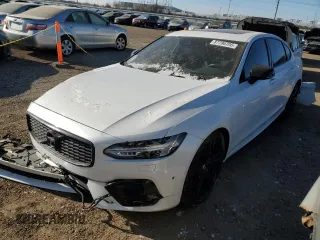 2020 Volvo S90 R-Design with VIN LVYA22MT5LP174097, listed as a Copart auction lot 87796705 with 43,079 mi miles and Salvage Title. Bid and sale history available at carsss.com. Image 1.
