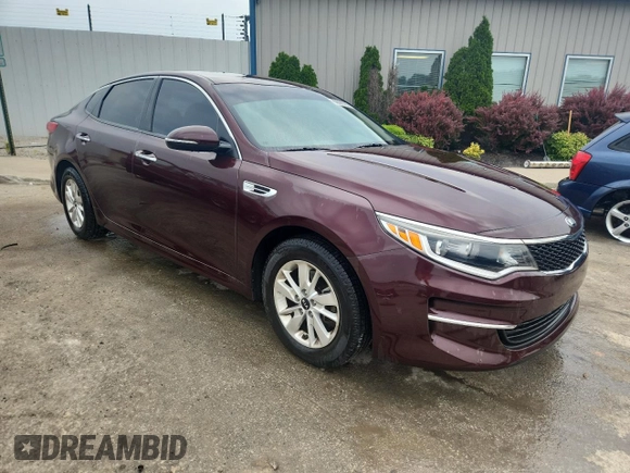 2016 Kia Optima LX with VIN 5XXGT4L31GG024108, listed as a Copart auction lot 60695765 with 92,417 mi miles and Salvage title. Bid and sale history available at DreamBid. Image 4.