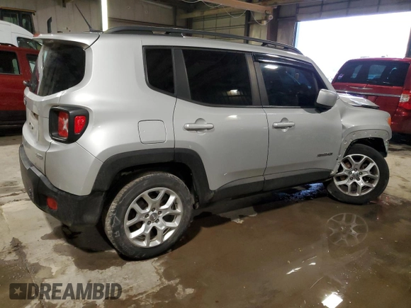 2017 Jeep Renegade Latitude with VIN ZACCJBBB6HPF37241, listed as a Copart auction lot 47377685 with 142,566 mi miles and Salvage Title. Bid and sale history available at carsss.com. Image 3.