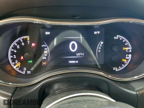 2017 Jeep Grand Cherokee 75th Anniversary with VIN 1C4RJEAG6HC877938, listed as a Copart auction lot 58604725 with 79,586 mi miles and Salvage title. Bid and sale history available at DreamBid. Image 9.