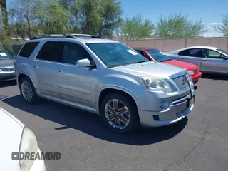 2012 GMC Acadia Denali with VIN 1GKKVTEDXCJ407379, listed as a IAAI auction lot 42579067 with 121,120 mi miles and . Bid and sale history available at DreamBid. Image 1.