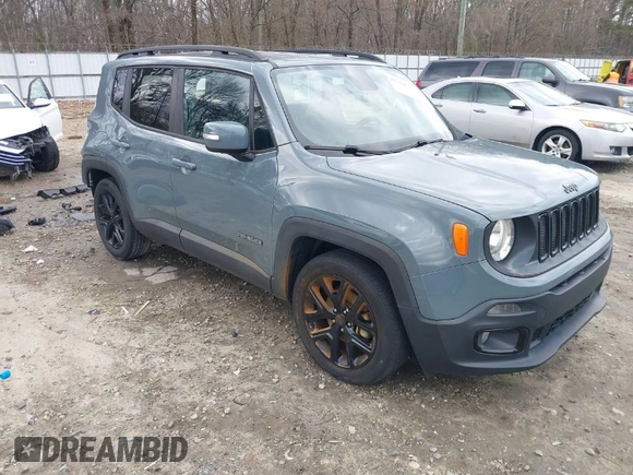 2017 Jeep Renegade Latitude with VIN ZACCJABB9HPF63259, listed as a IAAI auction lot 41729171 with 88,965 mi miles and . Bid and sale history available at DreamBid. Image 1.